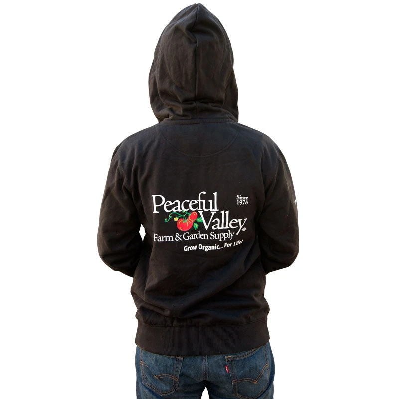 Peaceful Valley Hooded Zipper Sweatshirt - XL (Black) 2 Peaceful Valley Hooded Zipper Sweatshirt - XL (Black) - Billede 2