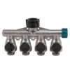 Gilmour 4-Way Hose Connector Metal