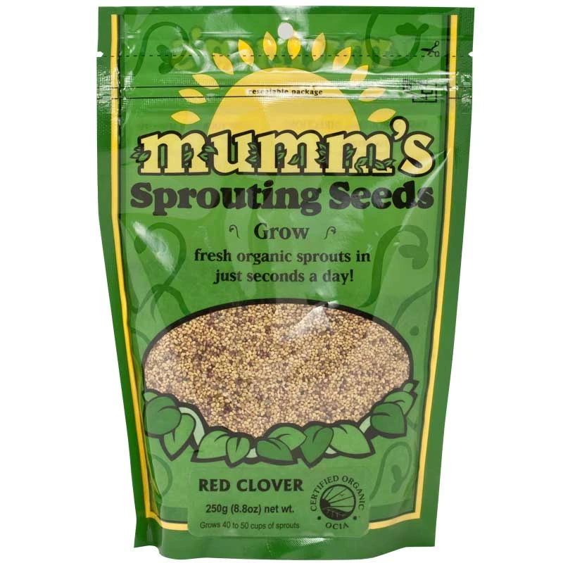 Organic Red Clover Sprouting Seeds (8.8 Oz) 1 Organic Red Clover Sprouting Seeds (8.8 Oz)