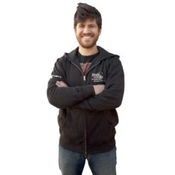 Peaceful Valley Hooded Zipper Sweatshirt - XXL (Black)