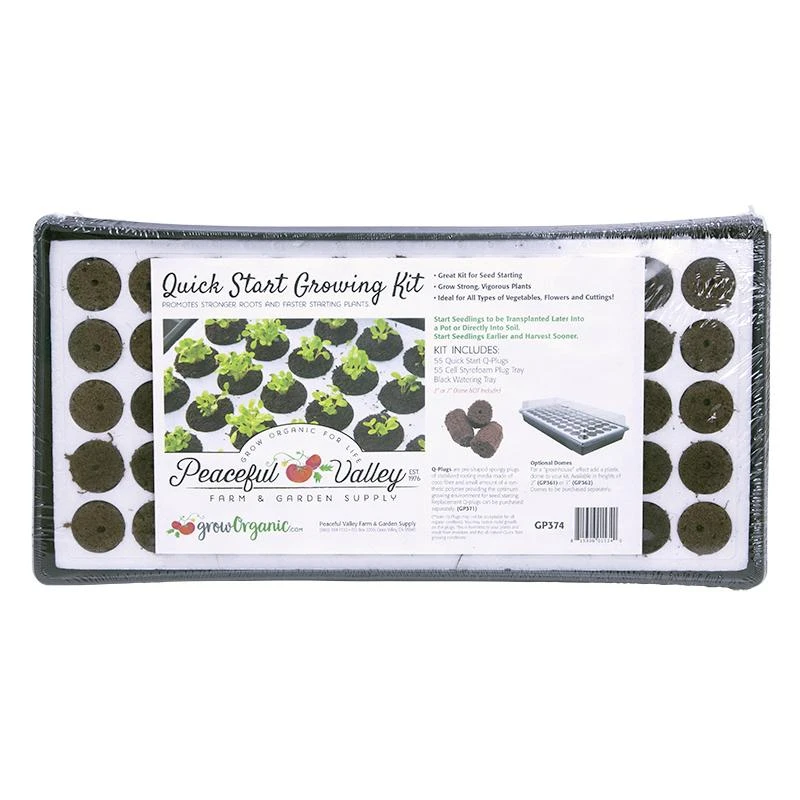 Peaceful Valley Quick Start Growing Kit W/Q-Plugs 55 Cell 1 Peaceful Valley Quick Start Growing Kit W/Q-Plugs 55 Cell